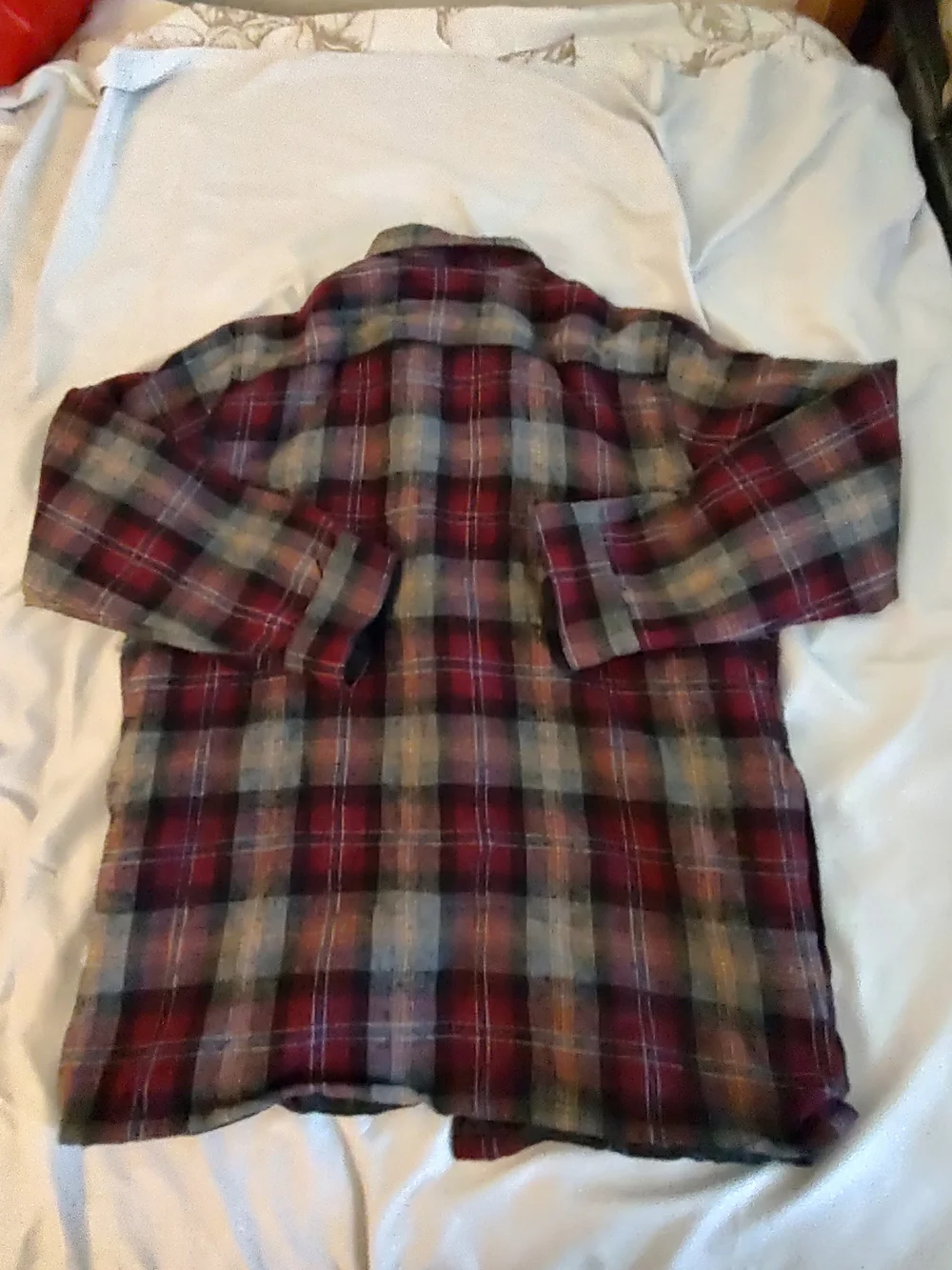 Vintage Men's Allen Wickfield Red Plaid Performance Jacket